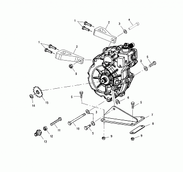 GEARCASE MOUNTING - A01BA50AA (4963716371B013)