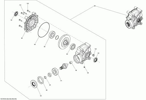 Drive System, Rear _Differential_13C1505b