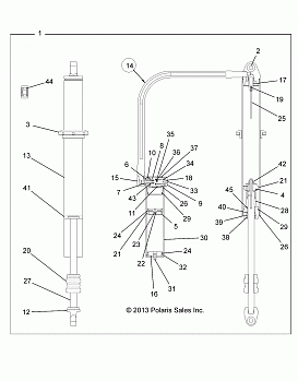 SUSPENSION, REAR SHOCK - Z146T1EAM/EAW (49RGRSHOCKRR7044087)