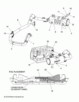 ENGINE, EXHAUST - R16RTAD1A1/E1 (49RGREXHAUST151KDSL)