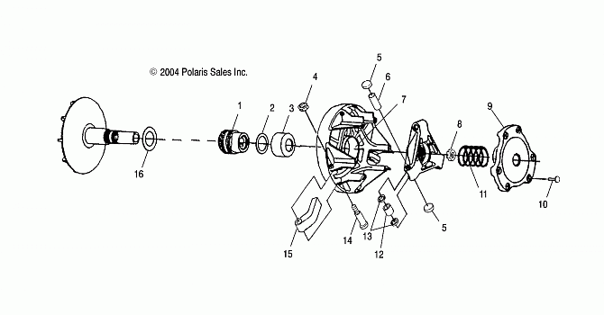 DRIVE CLUTCH - A05MH68AC/AS/AT/AU/AW (4994279427C10)