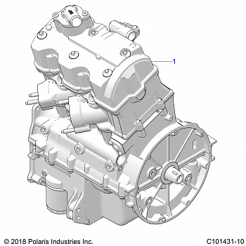 ENGINE, LONG BLOCK - A20SGE95AK (C101431-10)