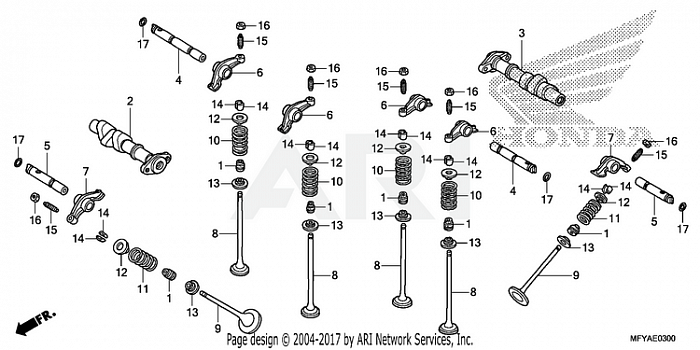 CAMSHAFT + VALVE