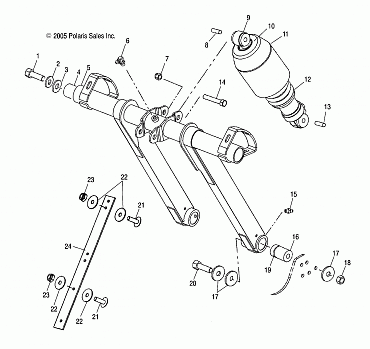 TORQUE ARM, FRONT - S07NP5CS/CE (4997259725B09)