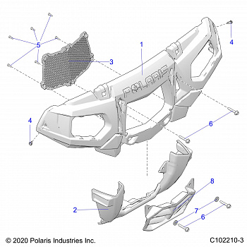 BODY, FRONT BUMPER and MOUNTING - A20SXN85A8/CA8 (C102210-3)