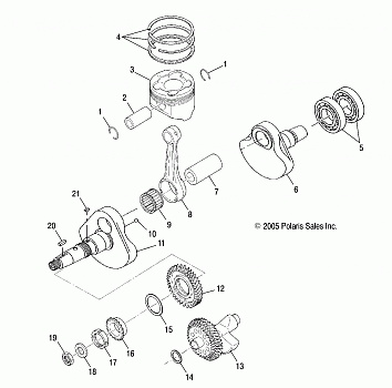 ENGINE, CRANKSHAFT and PISTON - A13MB46FZ (4999200059920005D06)