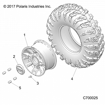 WHEELS, FRONT - R19RRB99A9 (C700025)
