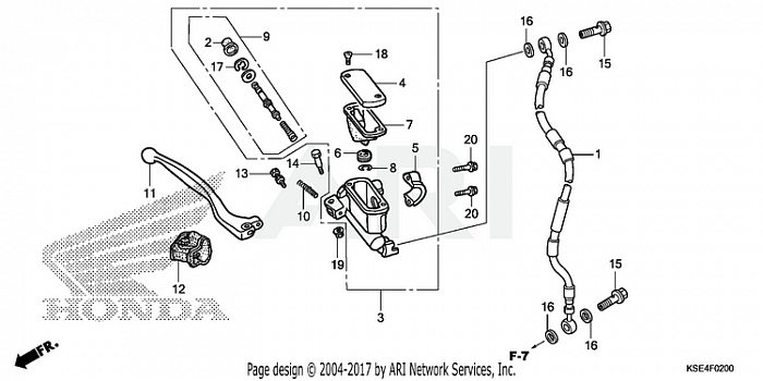 FRONT BRAKE MASTER CYLINDER