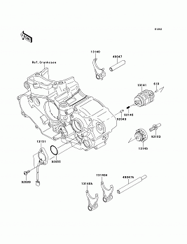 Gear Change Drum/Shift Fork(s)