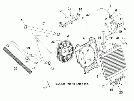 ENGINE, COOLING SYSTEM - A10NG50FA (49ATVCOOL10SCRAM)