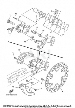 REAR BRAKE CALIPER