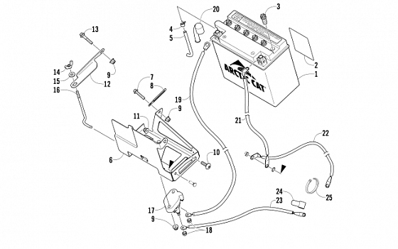 BATTERY AND TRAY ASSEMBLY