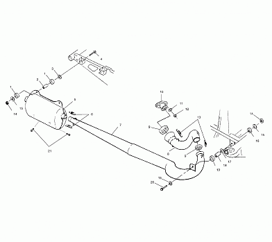 EXHAUST SYSTEM - A03BA38CA (4982568256A08)