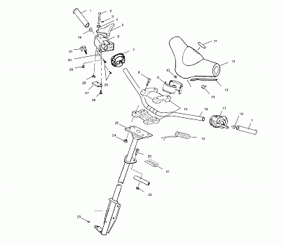 STEERING - HANDLEBAR - S01ST5BS (4960486048B002)