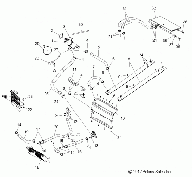 ENGINE, COOLING SYSTEM - S14BR8GSA/GSL (49SNOWCOOLING138SB)