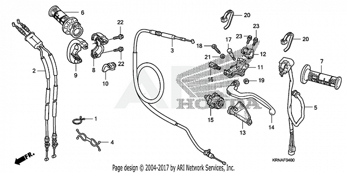 HANDLE LEVER + SWITCH + CABLE