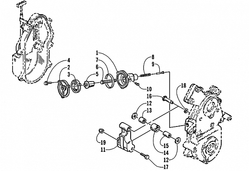 DROPCASE CHAIN TENSION ASSEMBLY