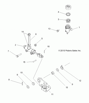 BRAKES, BRAKE PEDAL and MASTER CYLINDER - A11MB46FZ (49ATVBRAKEFOOT11SP500)