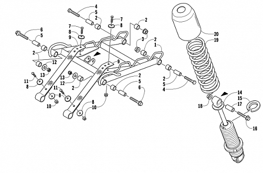 REAR SUSPENSION FRONT ARM ASSEMBLY