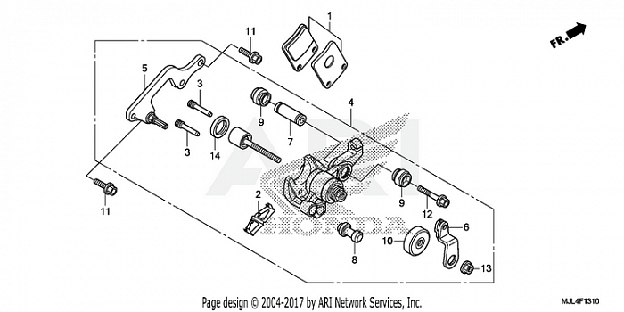 PARKING BRAKE CALIPER