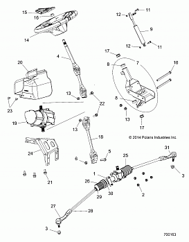 STEERING, POWER STEERING ASM. - Z17VBE87N2 (700163)