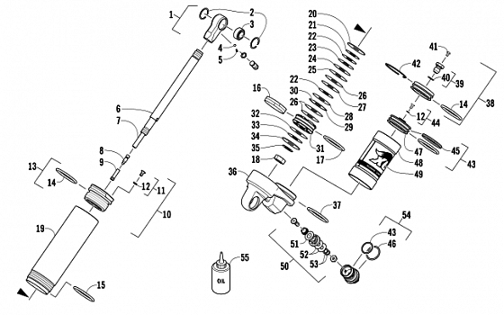 REAR SUSPENSION REAR ARM SHOCK ABSORBER