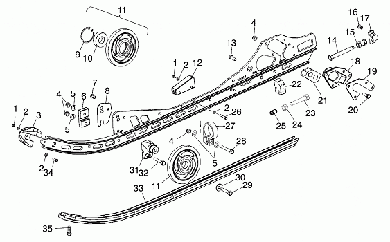 RAIL MOUNTING (SUSPENSION) - S01ND8BS (4962426242B006)