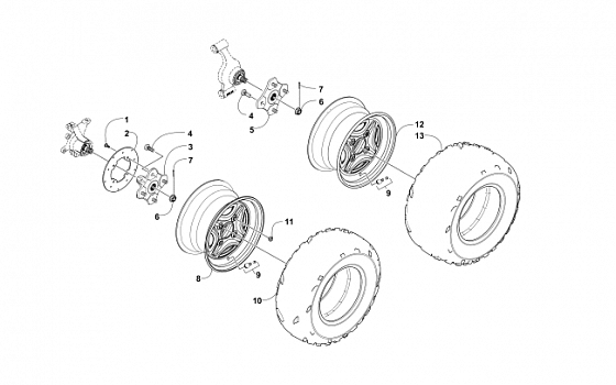 WHEEL AND TIRE ASSEMBLY