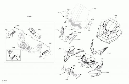 Body And Accessories Upper Console &amp; Windshield