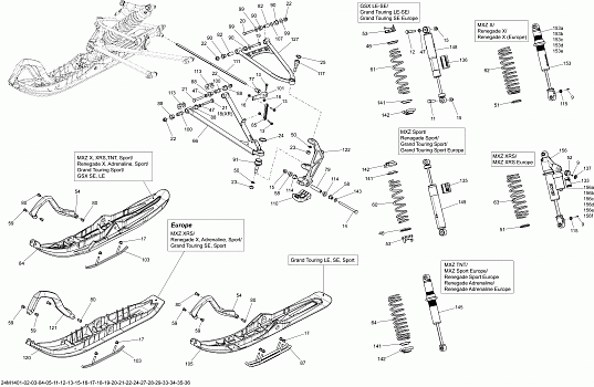 Front Suspension And Ski _24M1403