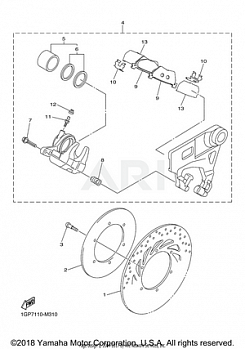 REAR BRAKE CALIPER