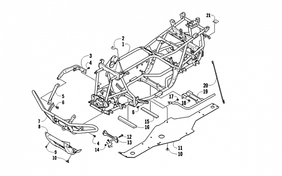 FRAME AND RELATED PARTS