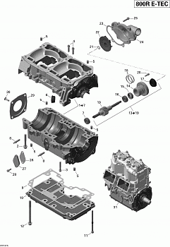 Crankcase And Water Pump _Renegade