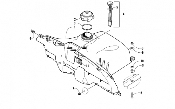 GAS TANK ASSEMBLY