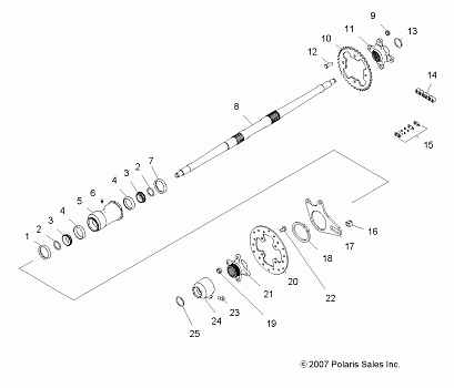 DRIVE TRAIN, REAR AXLE and HOUSING - A08GJ52AA/AB/AC (4999201849920184B06)