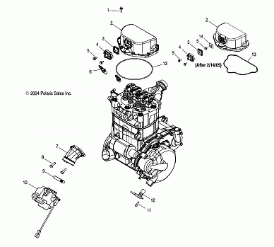 THROTTLE BODY MOUNTING - A05MH68AC/AS/AT/AU/AW (4994279427D14)