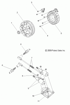 ELECTRICAL, IGNITION SYSTEM - S11PS6HSA/HSL (49SNOWSTATOR09600TRG)