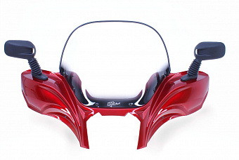 Стекло ветровое VIP AIr Polaris Sportsman 550/850 красное (Sunset Red) 51-9159-09