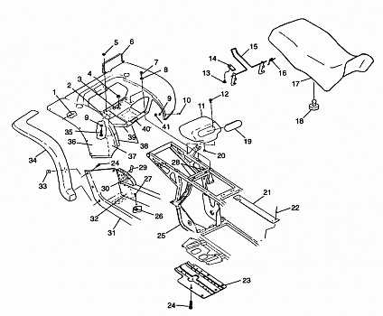 REAR CAB and SEAT - W98CA28C (4945364536a007)