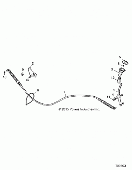 DRIVE TRAIN, GEAR SELECTOR - Z16VDE92NH/NW (700603)