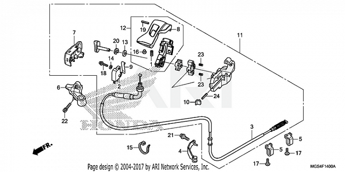 PARKING BRAKE LEVER