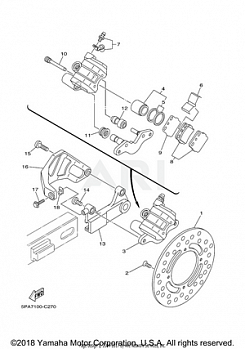 REAR BRAKE CALIPER