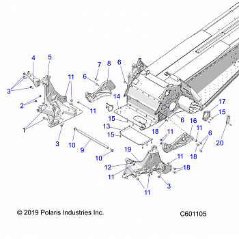 CHASSIS, BULKHEAD ASM. - S20CED5BSL/BSU (C601105)