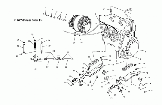 ENGINE MOUNTING - S04NT5BS/BE (4988518851C06)