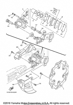 REAR BRAKE CALIPER