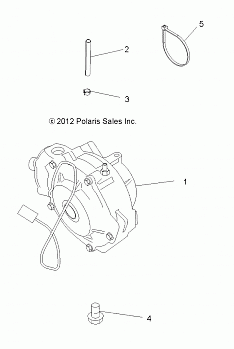 DRIVE TRAIN, FRONT GEARCASE MOUNTING - A13MH50TD (49ATVGEARCASEMTG13SP500F)