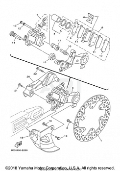 REAR BRAKE CALIPER