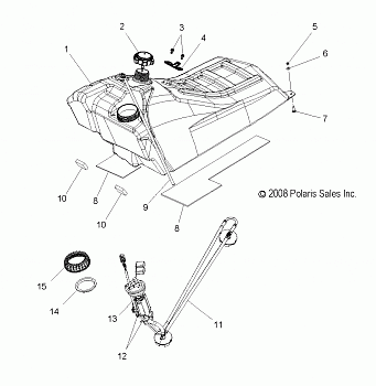 FUEL SYSTEM, FUEL TANK ASM. - S09PB8ES/ESL (49SNOWFUEL09700RMK)