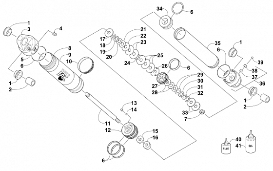 REAR SUSPENSION REAR ARM SHOCK ABSORBER