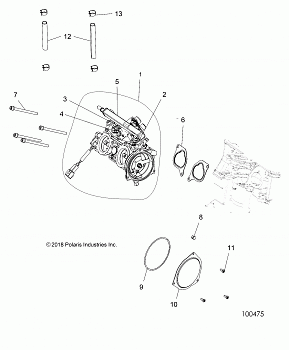 ENGINE, THROTTLE BODY - A18SVA85B5 (100475)